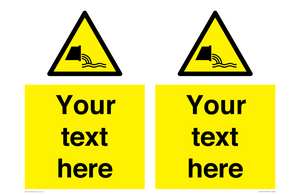 Custom Warning sewage effluent outfall